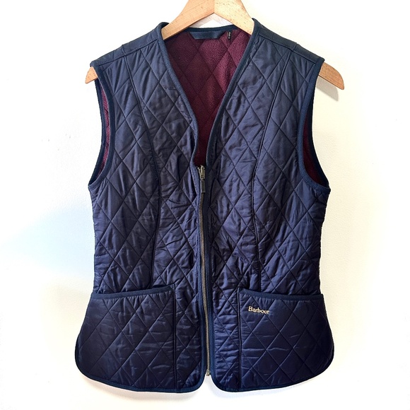 Barbour® Navy Women’s Fleece Betty Gilet/Liner - Picture 1 of 3
